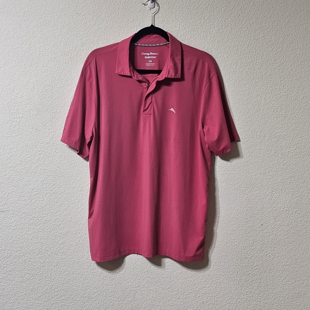 Tommy Bahama Shirt Mens L Island Zone Quarter Zip Stretch Pullover Nylon Polo